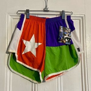 🆕 BOA Texas Flag “Challenger” Athletic / Running Shorts - Orange, Green, Purple